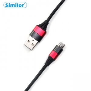 Nylon braided micro usb cable