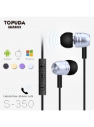 Earphone with mic super bass