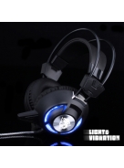 headset with led light headphone